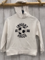 Preview: Mango  Pullover  Gr. 128  weiß Kapuze schwarzer Fußball