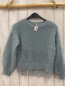 Preview:   Pullover  Gr. 134  hellblau Strick flusig 