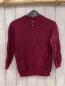 Preview: Sergent Major  Pullover  Gr. 116  weinrot Strick Rippen Blätter 