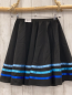 Preview:   Rock Gr. 152  schwarz  + hellblau türkis blaue Streifen 