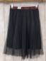 Preview: Desigual  Rock Gr. 110  schwarz crincled Blumen Schmetterlinge Bund mit roter Glitzerschrift