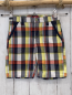 Preview: S´Oliver  Shorts  Gr. 116  blau hellrot gelb grau weiß kariert Bund verstellbar 