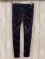 Preview: Janie & Jack  Leggings  Gr. 128  blau Samt rot Blumen 