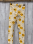 Preview: Mini Rodino  Leggings  Gr. 140  creme gelbe Sonnen mit Gesicht schwarze Schrift 