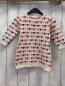Preview: Billieblush  Kleid  Gr. 74  natur Strick bunte Dreiecke zT mit Pailetten