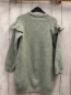 Preview: H&M  Kleid  Gr. 122/128  mint Strick Rüschen mit goldenem Glitzerrand 