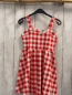 Preview: Janie & Jack  Kleid  Gr. 128  rot weiß kariert