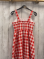 Preview: Janie & Jack  Kleid  Gr. 128  rot weiß kariert