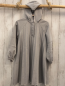 Preview: Zara  Kleid  Gr. 134  hellgrau Crincled Kapuze 