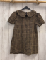 Preview: Next  Kleid  Gr. 122  schwarz ocker gmustert großer Kragen
