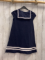 Preview: H&M  Kleid  Gr. 122  blau weiße Streifen am Matrosenkragen und am Saum 