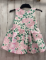 Preview: Mama Luma  Kleid  Gr. 116  weiß rosa Blumen grüne Blätter 