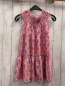 Preview: Monsoon  Kleid  Gr. 134/140  rosa gesmokter Ausschnittbereich Ornamentdruck mit Blumen 