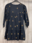 Preview: Marc O´  Polo  Kleid  Gr. 128  schwarz beige Blumenstickerei 