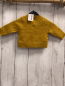 Preview: Chloé  Strickjacke  Gr. 62  ocker weiße Maschen 60 % BW 10 % Wolle 