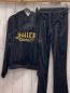Preview: 2tlg Juicy Couture  Nickyjacke + Leggings Gr. 134/140  schwarz kapuze goldene glänzende Schrift 