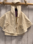 Preview: neu Sergent Major  Poncho inclusve Weste  Gr. 86/92  creme golden glitzer kariert NP 39,99€ 