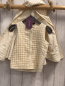 Preview: neu Sergent Major  Poncho inclusve Weste  Gr. 86/92  creme golden glitzer kariert NP 39,99€ 