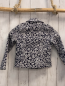Preview: Kenzo  Jacke  Gr. 116  blau weiß graue Bilder mit Fischen Tiger Schrift graue Reißverschlüsse 