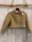 Preview: Zara  Jacke  Gr. 128  hellbraun Waschleder + Teddykragen + -futter 