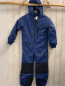Preview: neu Decathlon  Schneeoverall Gr. 116/122  blau dunkelblau Karos 