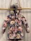 Preview: Molo  Mantel  Gr. 128  große bunte Blumen Kapuze mit abtrennbarem Plüschbund 