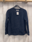 Preview: H&M  Pullover  Gr. 122/128  blau hellgrau meliert Strick Rippen 