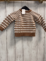 Preview: Alana  Pullover  Gr. 74  braun weiße Streifen Strick 