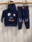 Preview: 2tlg Blue Seven  Pullover + Jogginghose  Gr. 92  blau Kapuze Tiergesicht am Knie 