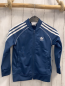 Preview: Adidas  Joggingjacke  Gr. 116  blau weiße Streifen 