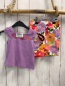 Preview: 2tlg Gymboree  Top + Shorts  Gr. 74  lavendel weiß bunte Blumen 