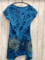 Preview: Desigual  Kleid  Gr. 152  blau dunkelblau bunter Blumendruck 