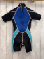 Preview:   Neoprenoverall Gr. 122/128  schwarz blau hellblau beige Nähte 