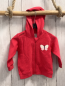 Preview: Tom Tailor  Sweatjacke  Gr. 74  rot Struktur Kapuze Schmetterling 