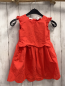 Preview: Carter´s  Kleid  Gr. 92  rot Lochstickerei