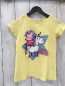 Preview: Peppa Pig  T-Shirt  Gr. 98  gelb Peppa Pig mit Einhorn grauer Glitzerstern 