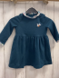 Preview: Sergent Major  Kleid  Gr. 86   petrol weißer Kragen + Bund mit Blumen 