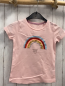 Preview: Tom Tailor  T-Shirt  Gr. 116  rosa bunter Glitzerbogen mit Pailetten Schrift 