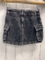 Preview: H&M Rock Gr. 140  grau Jeans Bund verstellbar 