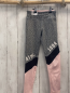 Preview:   Sportleggings  Gr. 122/128  grau meliert schwarz rosa 