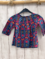 Preview: vertbaudet Bluse Gr. 104  pink blau ocker Muster