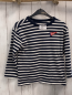 Preview: H&M  Pullover  Gr. 122  blau weiße Streifen 