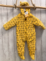 Preview: neu Disney  Plüschoverall Gr. 80  gelb Winnie Puuh Kapuze mit Ohren NP 24,99 € 