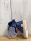 Preview: neu  Babyschühchen blau weiße Streifen + blau + orange 