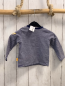 Preview: Steiff  Langarmshirt  Gr. 68  blau graue Streifen 