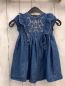Preview: Bonnie Jean Kleid  Gr. 92  blau Jeans beige Stickerei Rüschen 