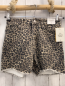 Preview: neu H&M Shorts Gr. 170  beige schwarz Leoprint