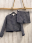 Preview: neu 2tlg H&M  Jacke + Shorts  Gr. 122  blau silber Druck mit glitzer blauer Bund + Schleifen