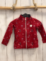 Preview: S´Oliver  Sweatjacke  Gr. 92  rot Blumen silber Reißverschluss 