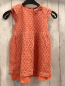 Preview: In Extenso  Kleid  Gr. 92  orange zweilagig Lochstickerei 